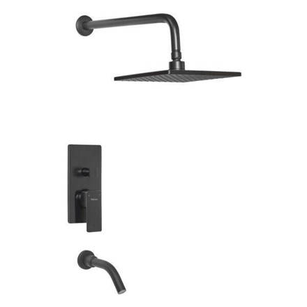 Imagen de Monocomando PEIRANO Soria black ducha emb.c/trans. 80-192