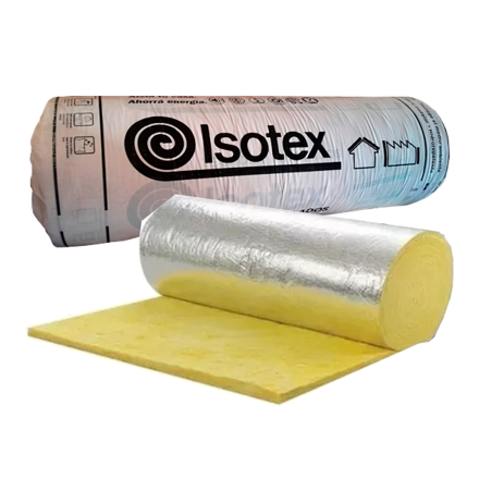 Imagen de Lana vidrio ISOTEX plata HR 50mm 1.20 16m -7017063