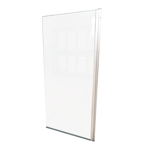 Imagen de Mampara NEXO Alum.Nat. Vidrio Temp. 6mm Rebatible 85x180 cm Y181