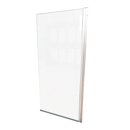 Imagen de Mampara NEXO Alum.Nat. Vidrio Temp. 6mm Rebatible 85x180 cm Y181