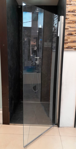 Imagen de Mampara NEXO Alum.Nat. Vidrio Temp. 6mm Rebatible 85x180 cm Y181