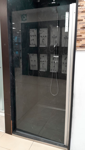 Imagen de Mampara NEXO Alum.Nat. Vidrio Temp. 6mm Rebatible 85x180 cm Y181
