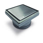 Imagen de Rejilla para pileta patio ATRIM ABS.SST 2en 1 Cromo mate 12x12 c