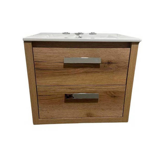 Imagen de Vanitory CAMPI Zamba 60 cm c/mesada loza recta 3 Ag.