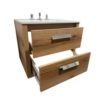 Imagen de Vanitory CAMPI Zamba 60 cm c/mesada loza recta 3 Ag.