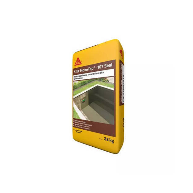 Imagen de SIKA monotop 107 seal x 25 kg. impermeabilizante cementiceo