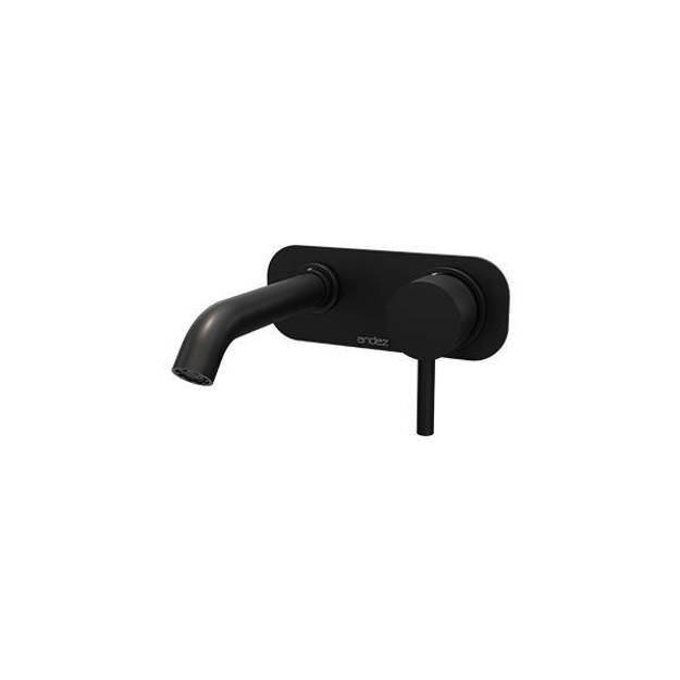 Imagen de Monocomando Lavatorio pared ANDEZ Match Negro 556.19