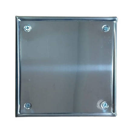 Imagen de Tapa p/piso acero inox. 15 x 15cm