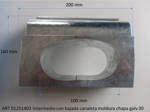 Imagen de Intermedio con bajada canaleta moldura 15cm chapa galv.30