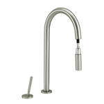 Imagen de Monocomando mesada cocina PEIRANO Joystick Beat Nickel 20-201NI