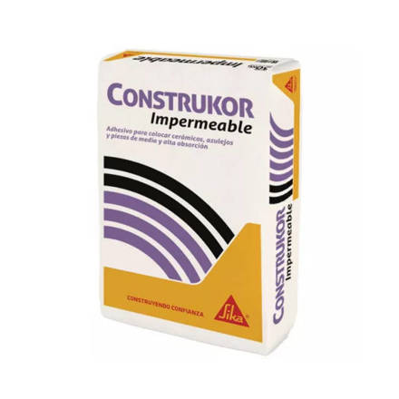 Imagen de Pegamento para cerámicas Construkor impermeable x 25 kg.