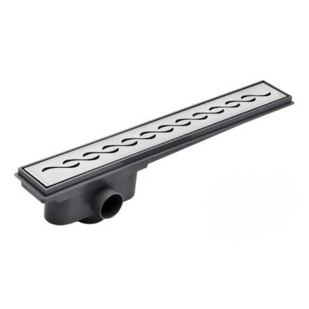 Imagen de Desague lineal ATRIM PP+ Ac.304 Ondas mate 45 cm. Sin adpatador