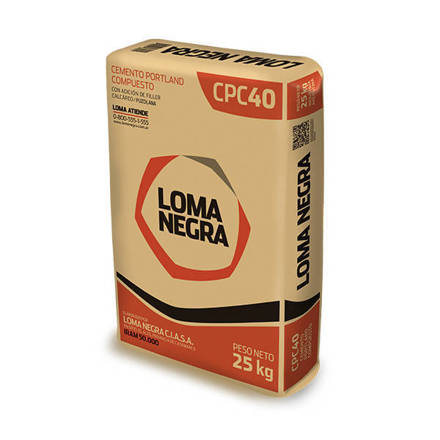Imagen de Cemento portland comp. CPC-40 LOMA NEGRA 25 kg.