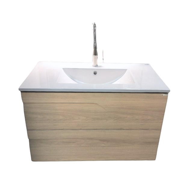 Imagen de Vanitory colgar SCHNEIDER Rivo PVC Calif 80cm - Mesada losa 1ag