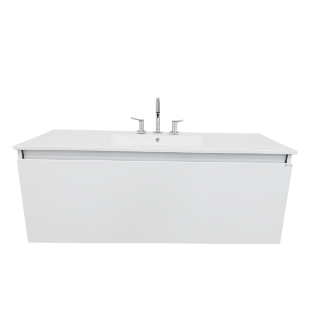 Imagen de Vanitory colgar SCHNEIDER City PVC Bco Sat 120cm -mesada losa 3ag