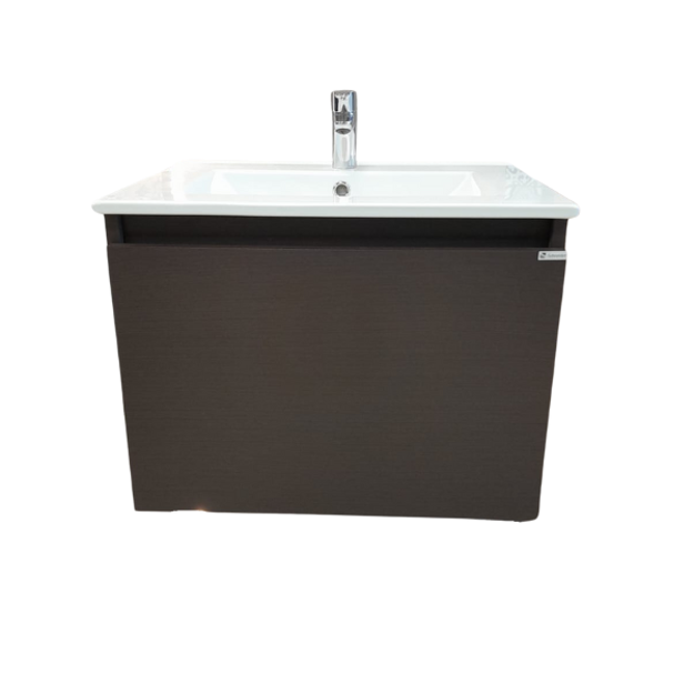 Imagen de Vanitory colgar SCHNEIDER City PVC Wengue 60cm - mesada 1 ag.