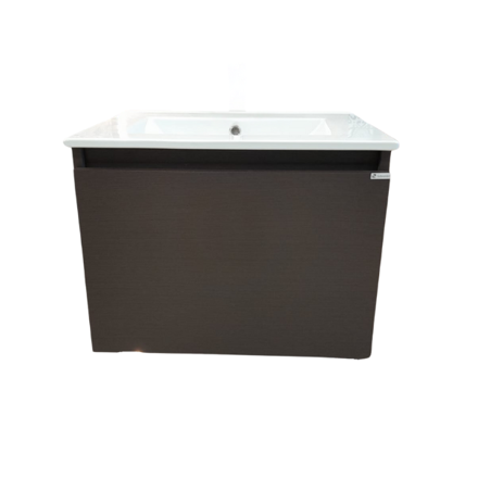 Imagen de Vanitory colgar SCHNEIDER City PVC Wengue 60cm - mesada 3 ag.