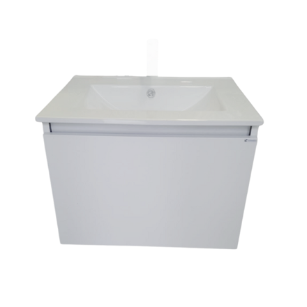 Imagen de Vanitory colgar SCHNEIDER City PVC Bco. Sat. 60cm - mesada 3 ag