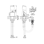 Imagen de Monocomando FV Cilindra Cromo Bidet lluvia 0189/M5-CR