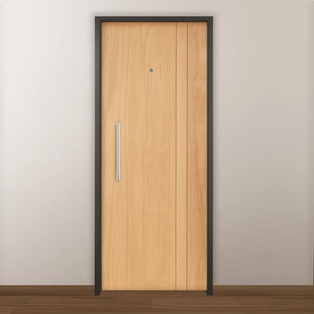 Imagen de Puerta VALENTINUZ entr dpto MDF 80cm Mco. Chapa 18 -Modelo B- Der