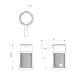 Imagen de Monocomando ANDEZ Cross Bidet bce. viejo 0706.17