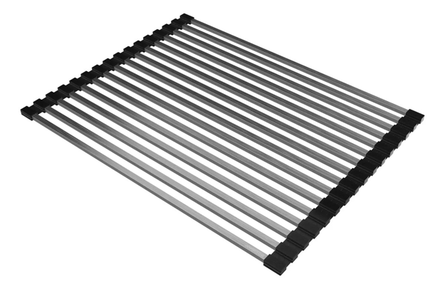 Imagen de Rejilla enrollable JOHNSON barras rectangulares acero 32x42 cm