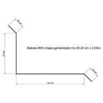 Imagen de Babeta MINI chapa galvanizada nro.30 24 cm x 2,00m