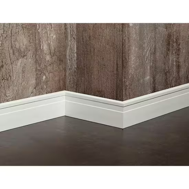 Imagen de Zocalo line ATRIM Epsilón 2330E 70mm 2.44 mt. blanco mate