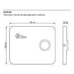 Imagen de Tapa extra chata FV p/ válvula Slim descarga inodoros 0378.02-CR