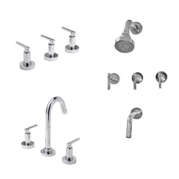 Imagen de COMBO Grifería ESTALGRIF thunder lever advance lavatorio + ducha + bidet