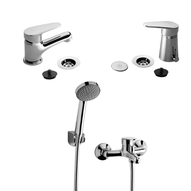 Imagen de COMBO Monocomando FV Compacta lavatorio + bidet + ducha