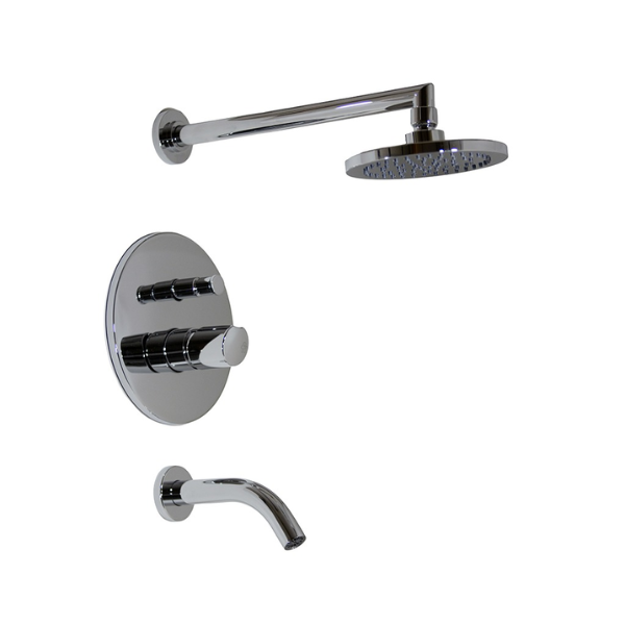 Imagen de Monocomando FV Cilindra Cromo Ducha de embutir 0106/M5-CR