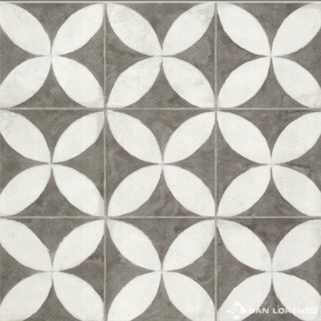 Imagen de Cja. 11 pzs.cerámica SAN LORENZO 45.3x45.3 Flower White