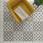 Imagen de Cja. 11 pzs.cerámica SAN LORENZO 45.3x45.3 Flower White