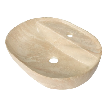 Imagen de Bacha IDEAL ovalada marm.beige 51 x 39 x 13,5cm. S/sopapa - 10240