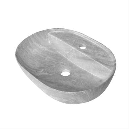 Imagen de Bacha IDEAL ovalada marm.gris 51 x 39 x 13,5 cm. S/sopapa - 10220