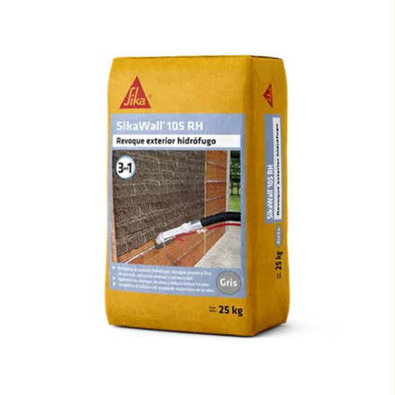 Imagen de Revoque gris Sika Wall 105 RH x 25 kg manual / proyectable