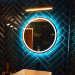 Imagen de Espejo led circular QUALIKA Q1 60cm Touch + intensidad regulable