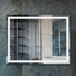 Imagen de Espejo led horizontal QUALIKA Q1 90x70cm Touch + intensidad regul