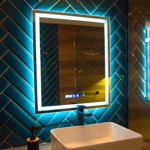 Imagen de Espejo led vertical QUALIKA Q1 50x70 cm Touch + intensidad regul.
