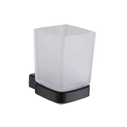 Imagen de Porta vaso y cepillo PEIRANO Soria black 16060BL