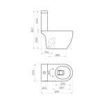 Imagen de Inodoro largo FERRUM Fontana 4,5 litros negro satinado IOLQ2 NS