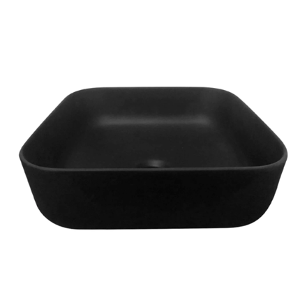 Imagen de Bacha IDEAL negro mate 39 x 39 x 13,5 cm. Sin sopapa - 10096