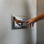 Imagen de Tapa doble tecla FERRUM de embutir rectangul.grande VTA52-01CR