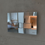 Imagen de Tapa doble tecla FERRUM de embutir rectangul. chica VTA51-01CR