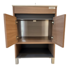 Imagen de Vanitory con patas ESSENZA Nivor Moka 60 cm con mesada losa 3 ag