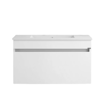 Imagen de Vanitory colgante ESSENZA Vitta Glaciar 50cm con mesada losa 1 ag