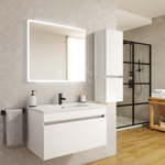 Imagen de Vanitory colgante ESSENZA Vitta Glaciar 50cm con mesada losa 3 ag