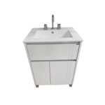 Imagen de Vanitory SCHNEIDER Nature PVC blanco 60cm - mesada 3 ag