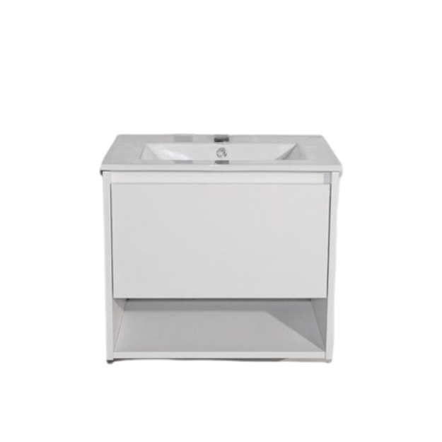 Imagen de Vanitory CAMPI Tango 50cm aéreo (de colgar) Blanco c/mes.loza 3A